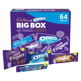 64 Packs Cadbury & Oreo Biscuit Big Box of Treats 1.79kg New