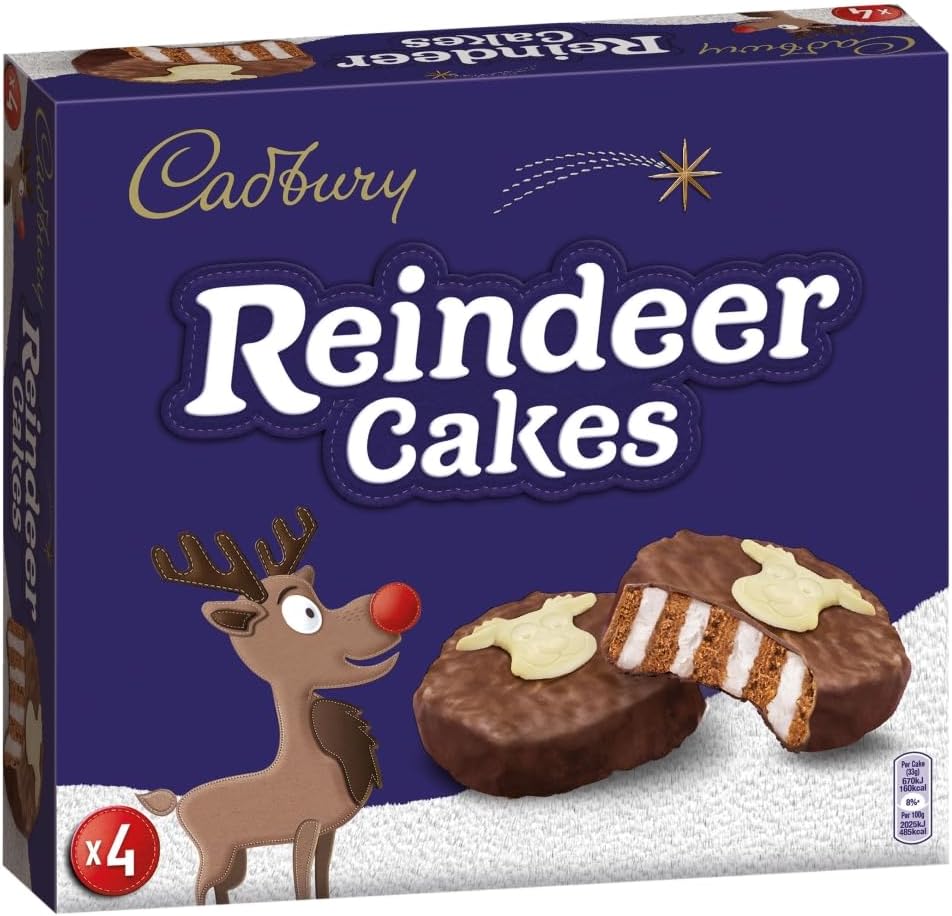 61EejS-XigL._AC_SL1000_ Cadbury Reindeer Cake 110g - Image 1