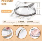 Food-grade microwave oven lid upgrade water steamer, 10 inches - Image 6