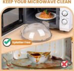 Food-grade microwave oven lid upgrade water steamer, 10 inches - Image 5