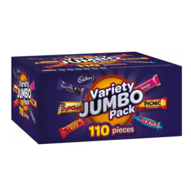 Cadbury Variety Jumbo Pack 110 Pieces 1.68kg Box