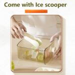 Ice Cube tray with lid and Bin ice tray, frozen ice cube mold with double-layer ice bucket cover kit - Image 3