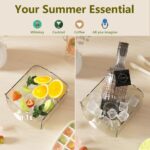 Ice Cube tray with lid and Bin ice tray, frozen ice cube mold with double-layer ice bucket cover kit - Image 4