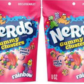 Nerds Gummy Clusters Candy, Rainbow, 8 Ounce | Resealable Bag | Pack of 2